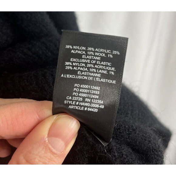 Aritzia The Group Babaton Black Alpaca-Blend Black Sweater Womens Size XXS - Picture 5 of 10